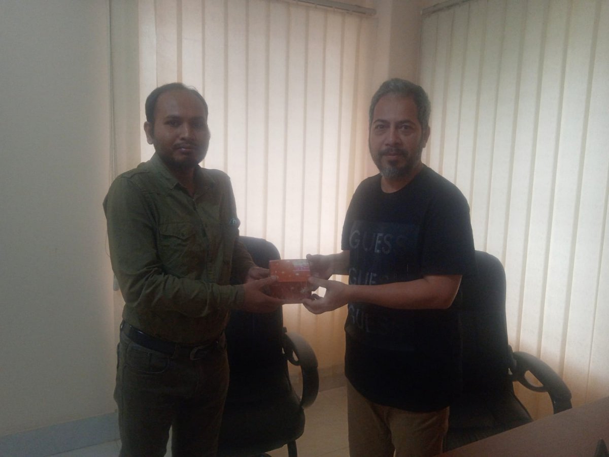 A Gift Handover to Honorable Managing Director of Monstar Paint